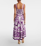 Dolce&Gabbana Majolica cotton corset maxi dress