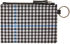 Noah Black & White Tartan Pouch