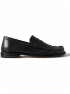 LOEWE - Campo Leather Penny Loafers - Black