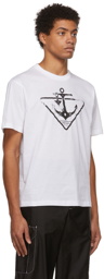 Prada White Jersey Anchor T-Shirt
