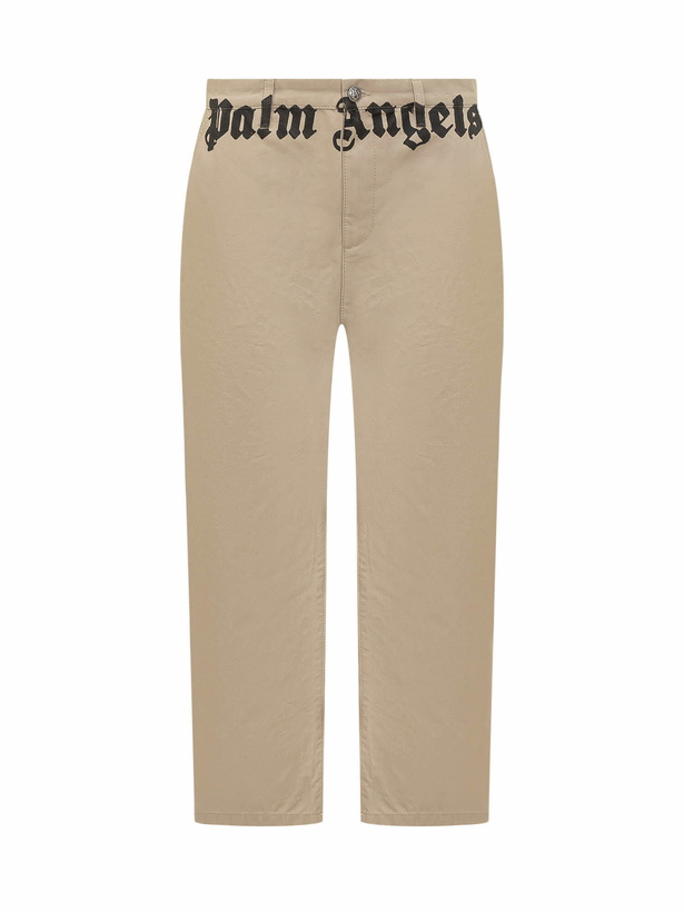 Photo: Palm Angels Chino Pants With Logo Branding