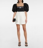 Caroline Constas Tessa embroidered poplin top