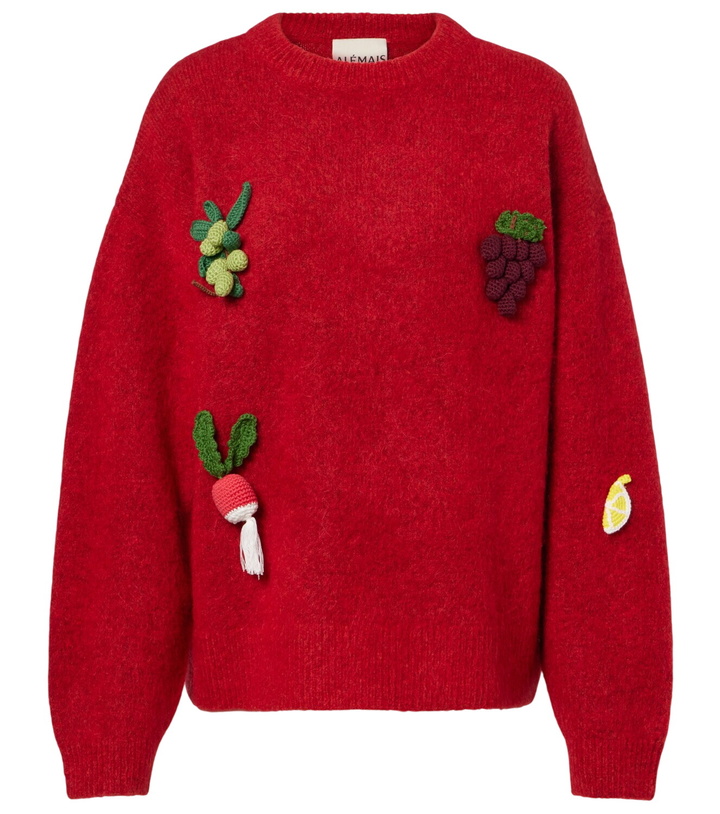 Photo: Alémais Fruitto alpaca, mohair, and wool-blend sweater