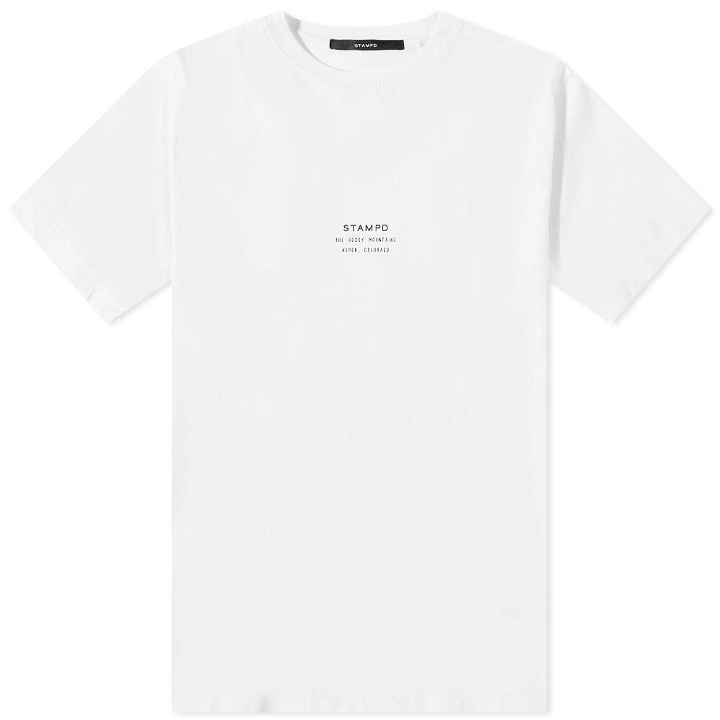 Photo: STAMPD Rocky Mountain Stacked Logo Perfect Tee