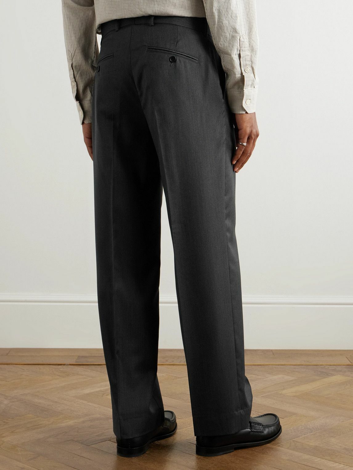 mfpen - Service Pleated Wool Trousers - Gray mfpen