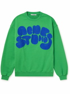 Acne Studios - Logo-Embroidered Organic Cotton-Jersey Sweatshirt - Green