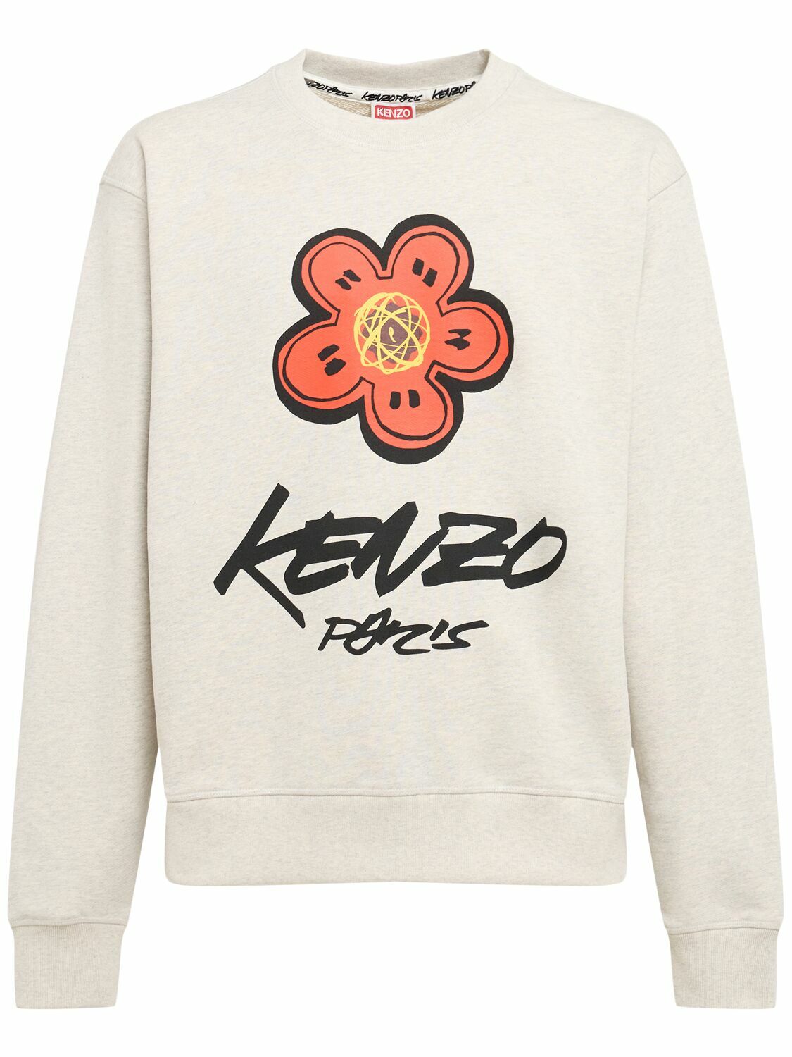 KENZO - Logo-Print Stretch-Cotton Jersey Sweatshirt - Black