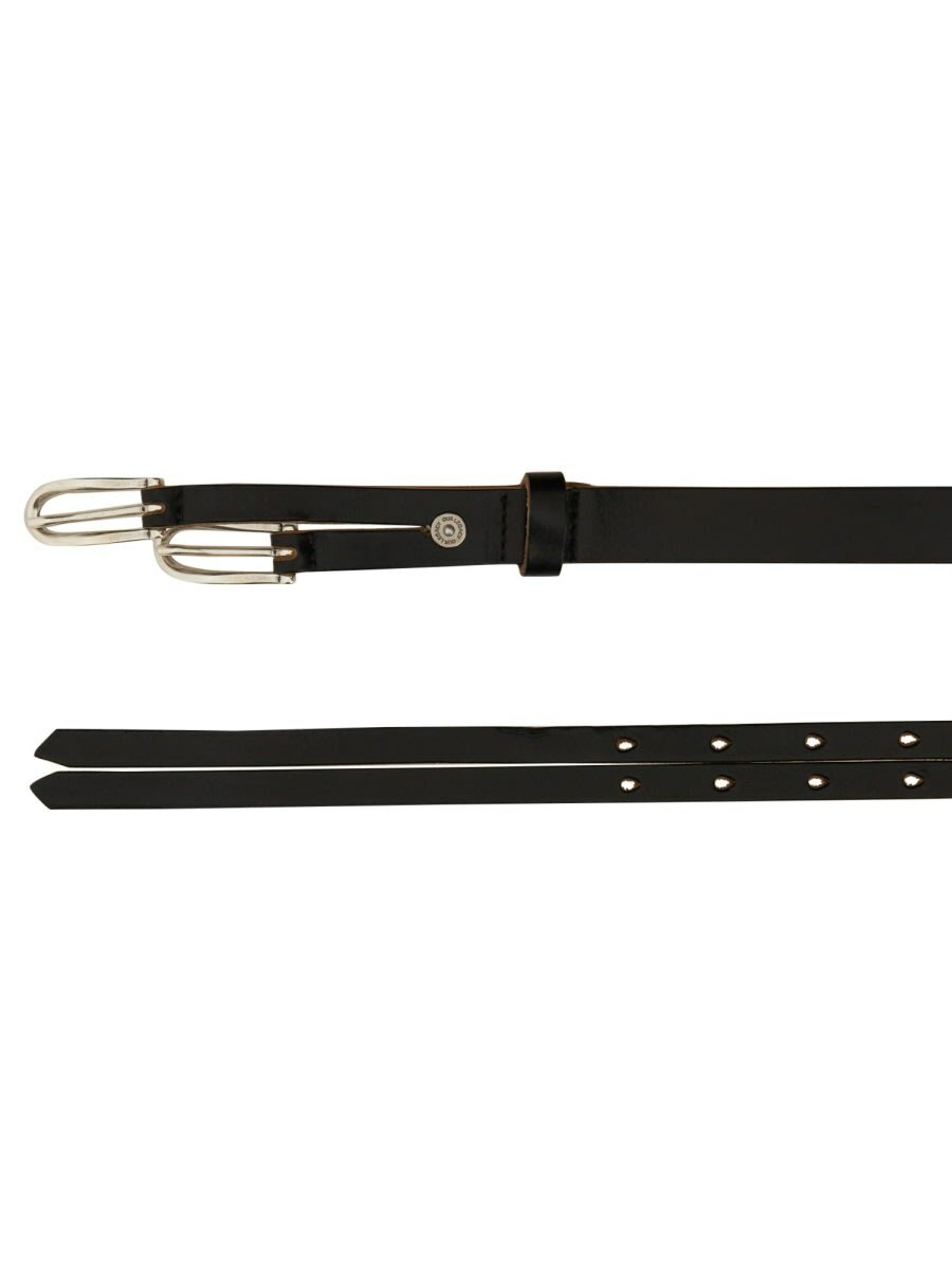 Twin Tongue Belt in Black Chromexcel Leather – SVRN
