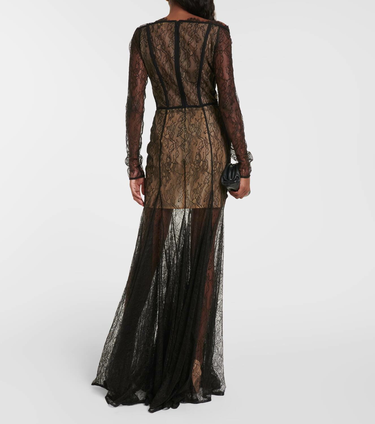 Rasario Corset lace maxi gown
