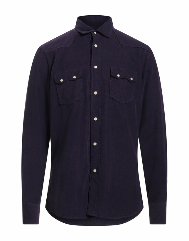 Photo: Lardini Mens Shirt Dark in Purple