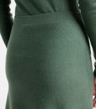 Gabriela Hearst Freddie wool, cashmere, and silk midi skirt
