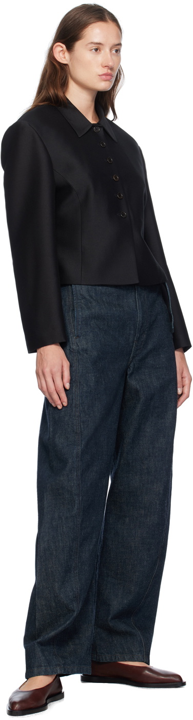 AMOMENTO Black Button Up Jacket