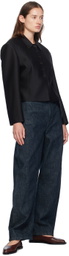AMOMENTO Black Button Up Jacket