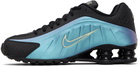 Nike Black & Blue Shox R4 Sneakers