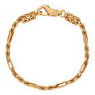 Emanuele Bicocchi Gold Rope and Chain Link Bracelet