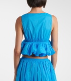 Alaïa Gathered crop top