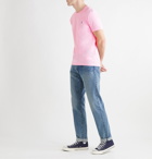 POLO RALPH LAUREN - Slim-Fit Logo-Embroidered Cotton-Jersey T-Shirt - Pink