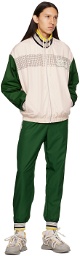 Lacoste Green & Off-White Tennis Lounge Pants