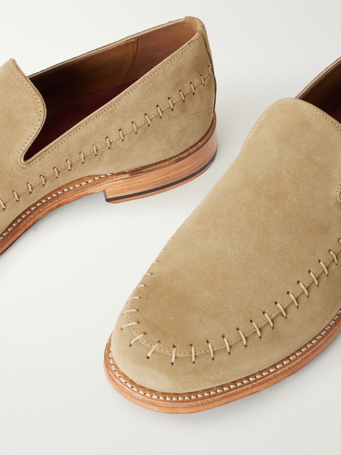 Grenson - Bernie Suede Venetian Loafers - Neutrals
