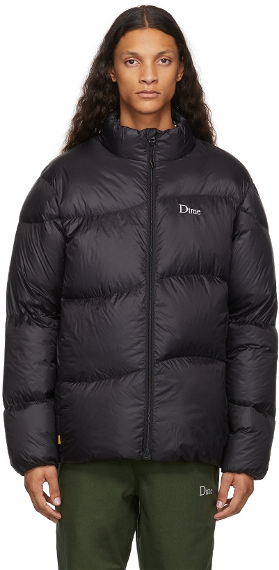 Photo: Dime Black Midweight Wave Puffer Jacket