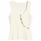 SIR. Women's Chiara Beaded Tank Top in Ivory