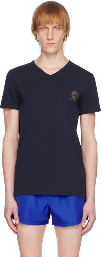 Photo: Versace Underwear Navy Medusa T-Shirt