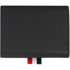 Thom Browne Black Soft Pebble Grain Trifold Wallet