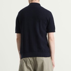 NN07 Men's Nolan Polo Cardigan in Navy Blue