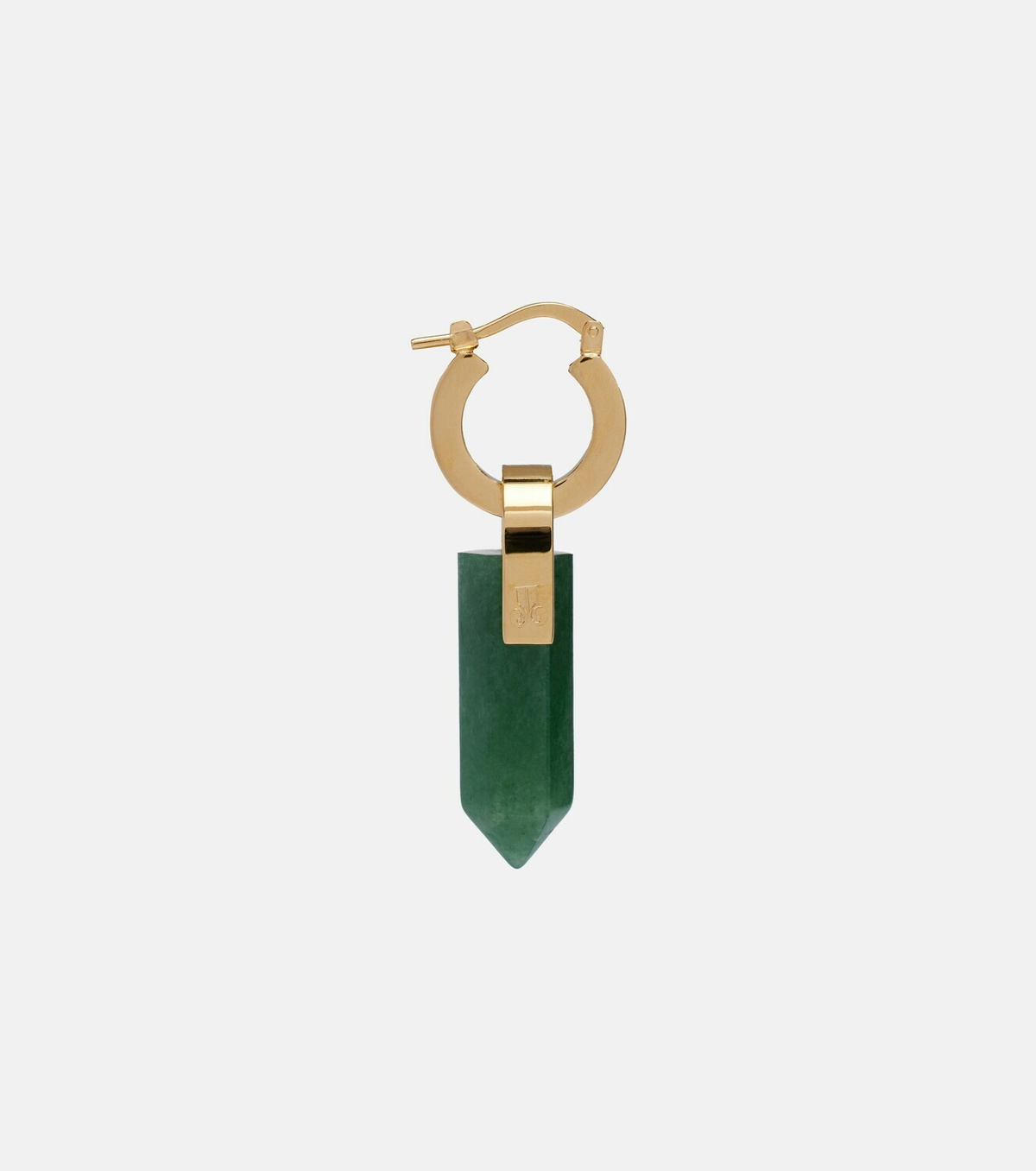 La DoubleJ Pillar embellished gold-plated earrings