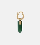 La DoubleJ Pillar embellished gold-plated earrings