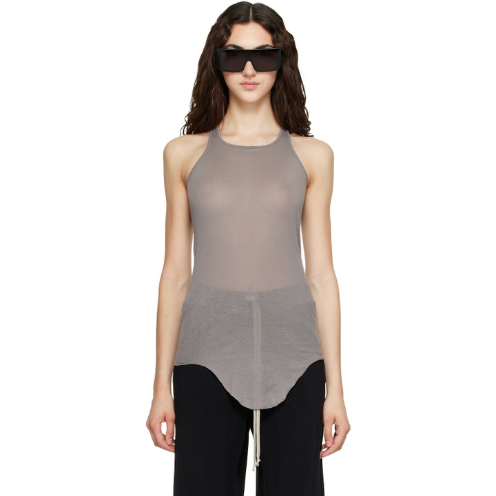 Photo: Rick Owens Gray Tower Basic Rib Tank Top