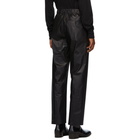 Lemaire Black Pleated Drawstring Trousers