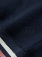 Kingsman - Striped Cotton and Cashmere-Blend Jersey Sweatshirt - Blue