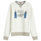 Dubbleware Men's Imitations Sweatshirt in Ecru