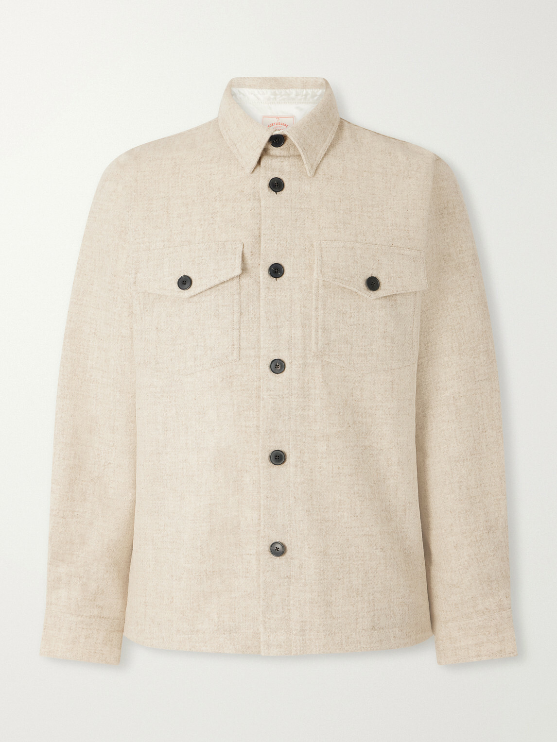 Portuguese Flannel - Wool-Tweed Overshirt - Neutrals