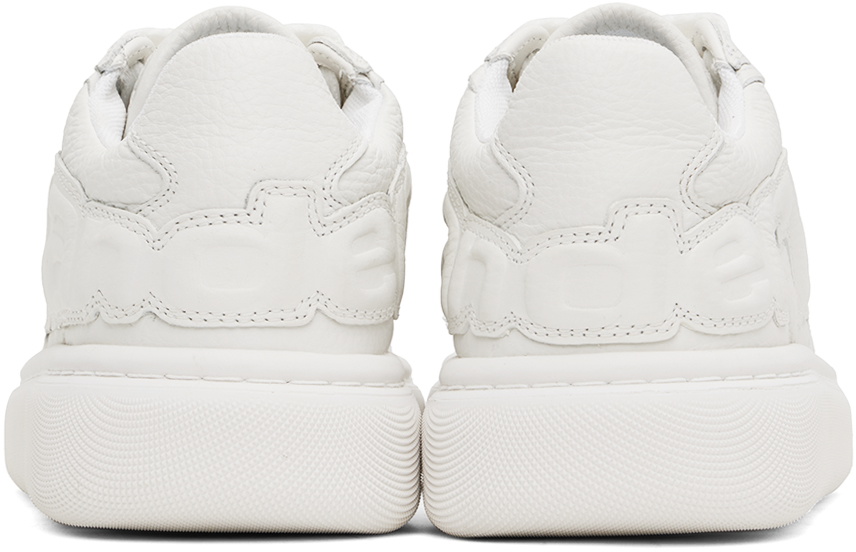 Alexander Wang White Puff Pebble Leather Sneakers Alexander Wang