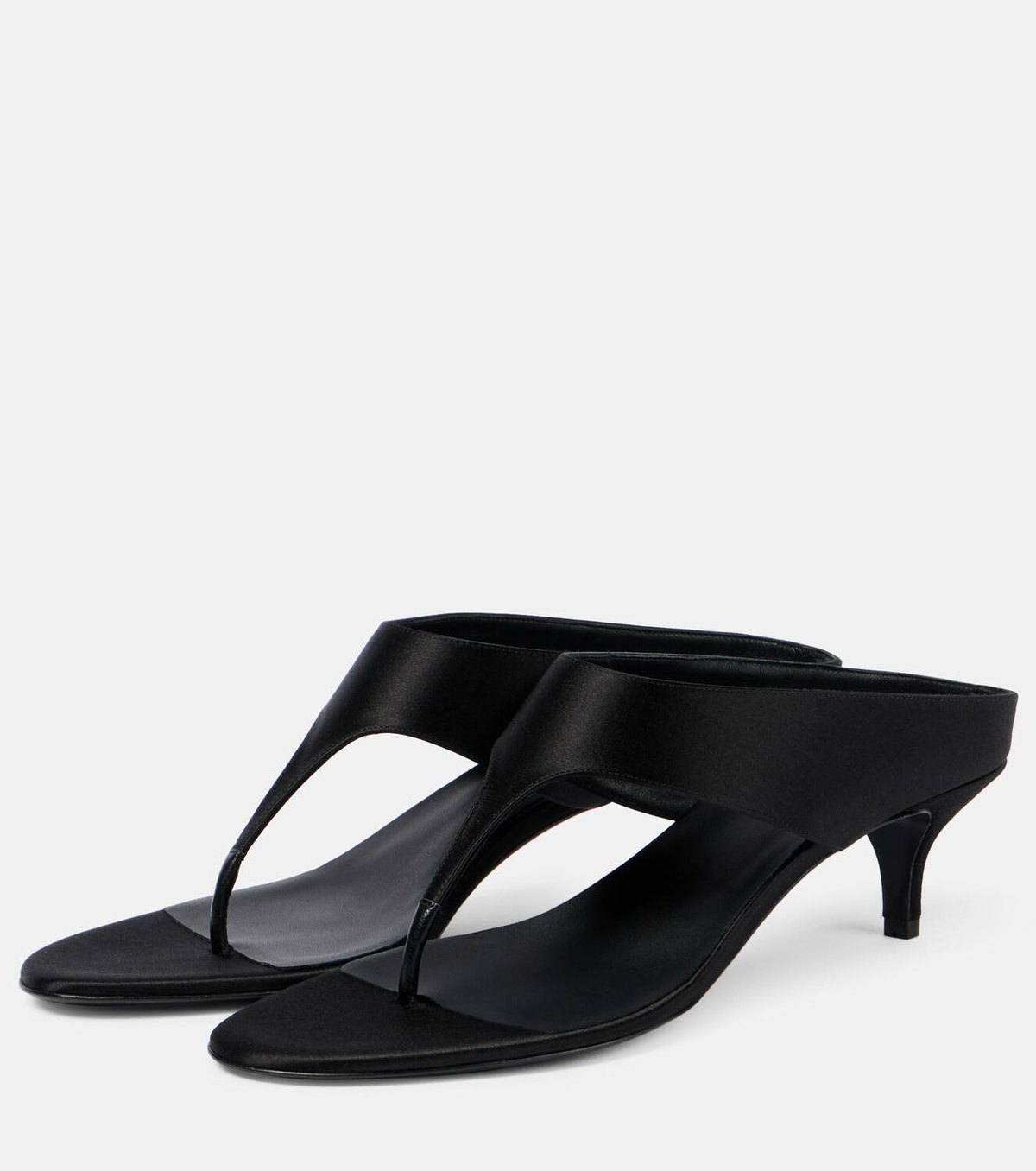 Magda Butrym 45 satin and leather thong sandals