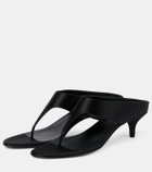 Magda Butrym 45 satin and leather thong sandals