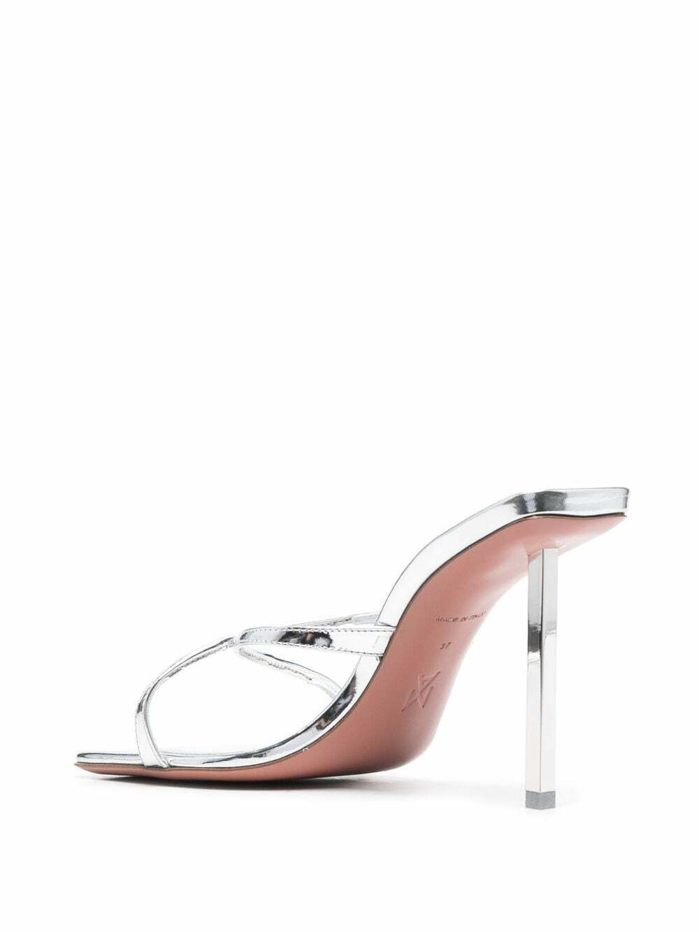 AMINA MUADDI ◆ Adriana Slipper Amina Muaddi Adriana Crystal Crisscross Stiletto Sandals