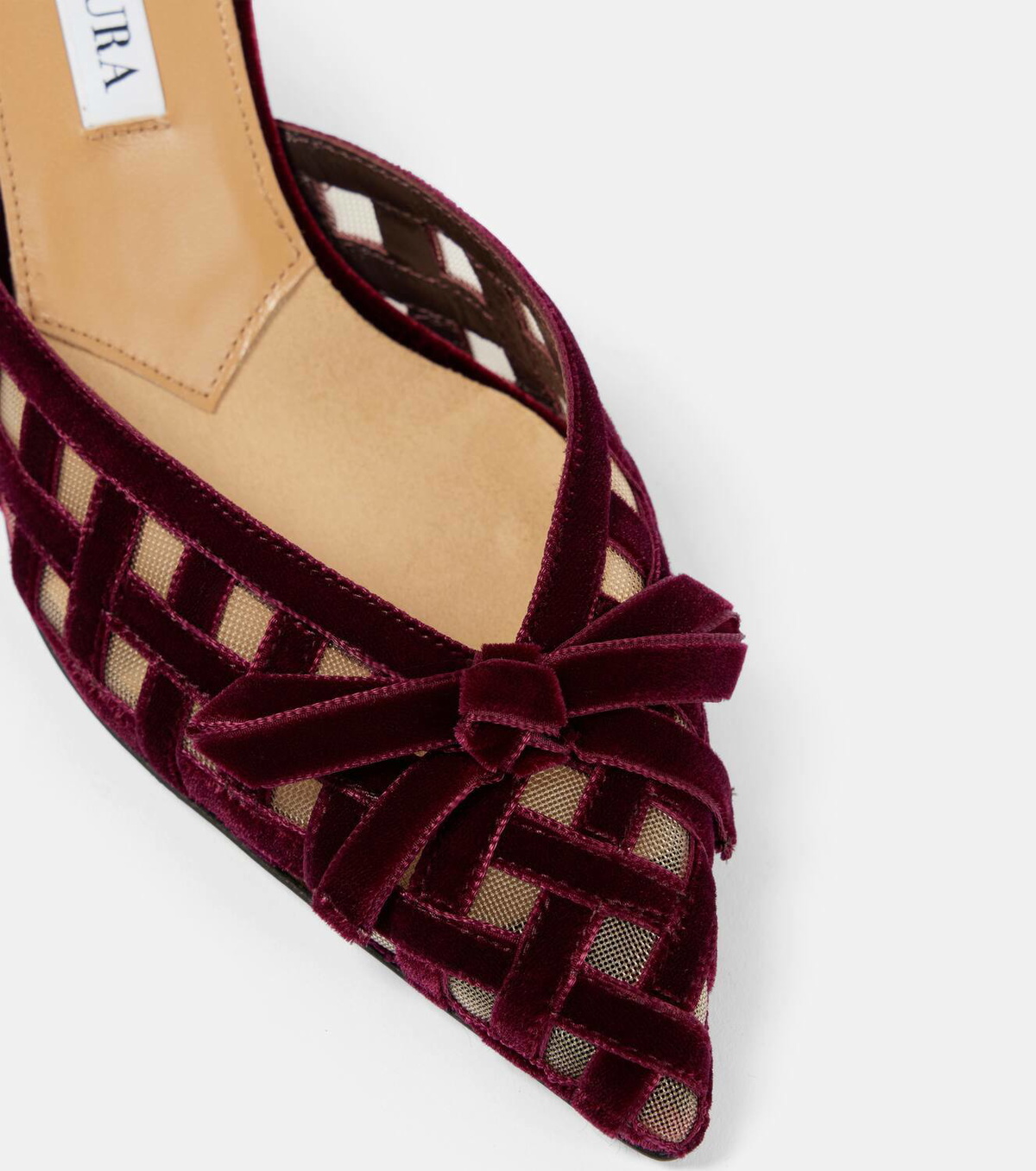 Aquazzura Romance 65 velvet mules