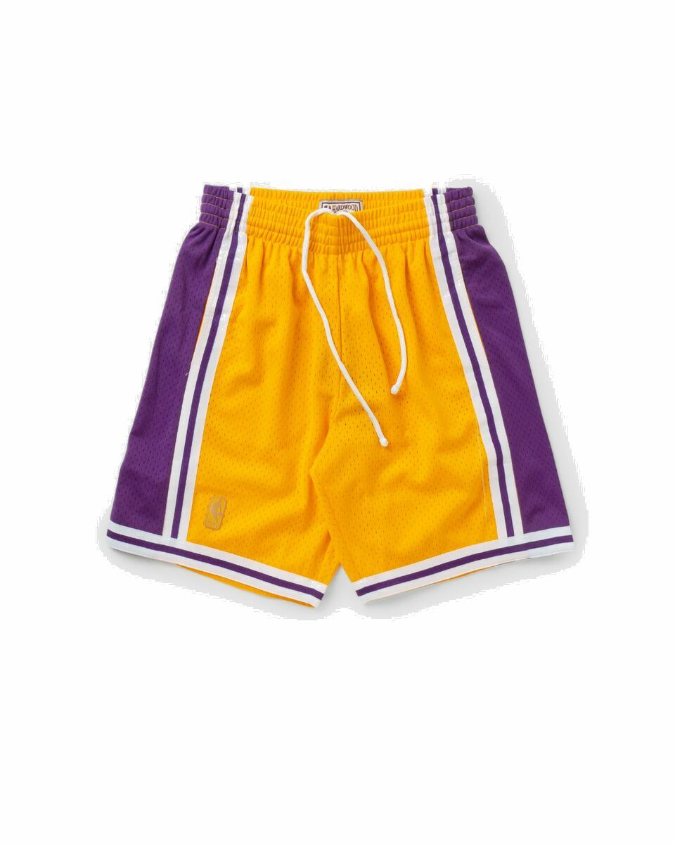 Photo: Mitchell & Ness Nba Swingman Shorts Los Angeles Lakers Home 1996 97 Yellow - Mens - Sport & Team Shorts