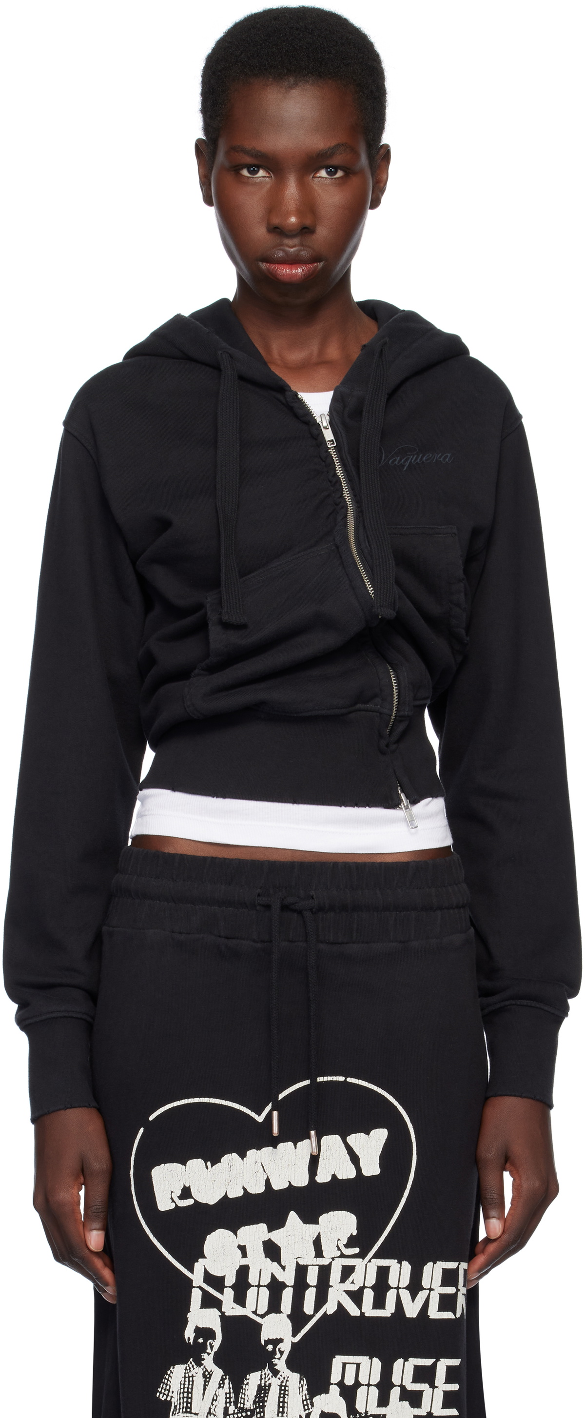 VAQUERA Navy Twisted Hoodie Vaquera