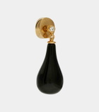 Toteme Onyx gold-plated drop earrings