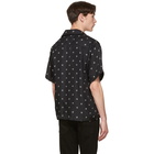 Amiri Black Silk Star Short Sleeve Shirt