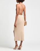 Norma Kamali Womens Bodysuit Khaki