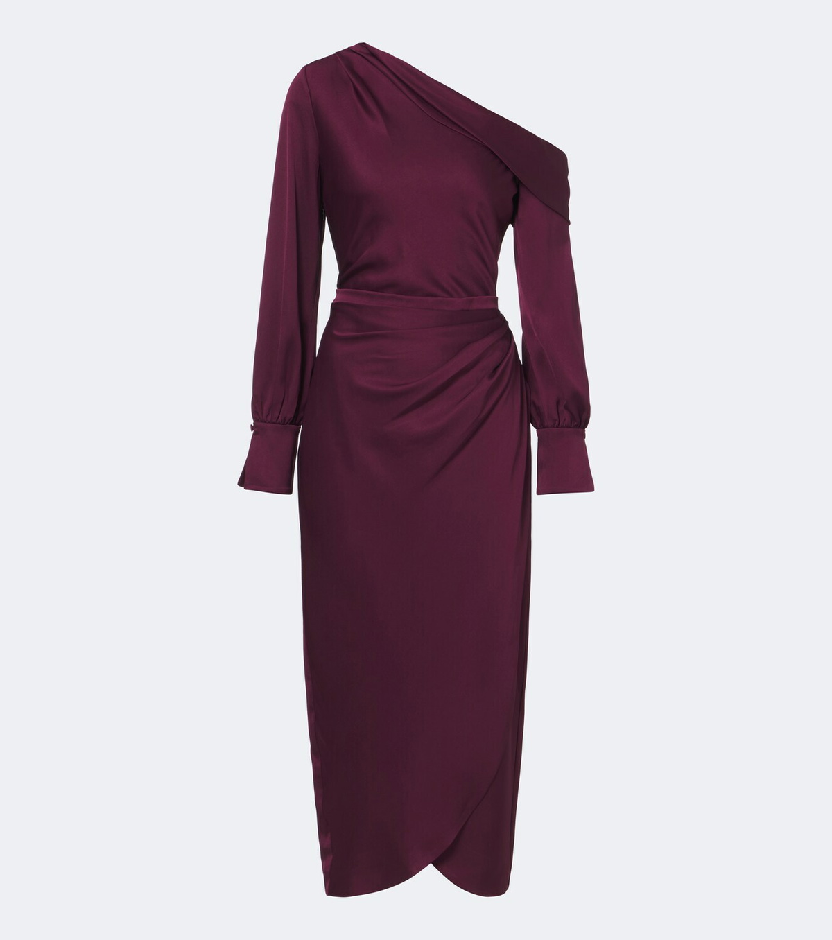 Simkhai Camila draped satin midi dress