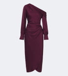 Simkhai Camila draped satin midi dress