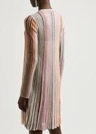 Missoni Striped Embellished Metallic-knit Mini Dress Multicoloured