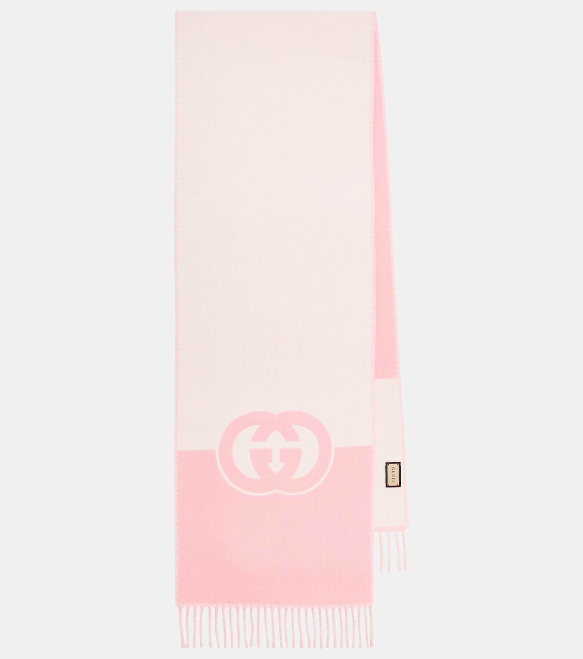 Gucci Interlocking G cashmere and wool scarf