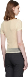 Paloma Wool Off-White Olimpia Mesh T-shirt